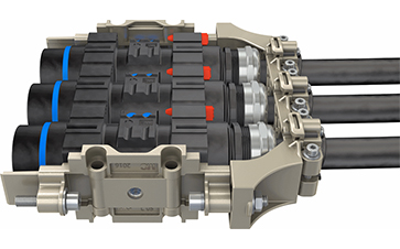 Industrial connectors and fluid quick couplings for the railway industry